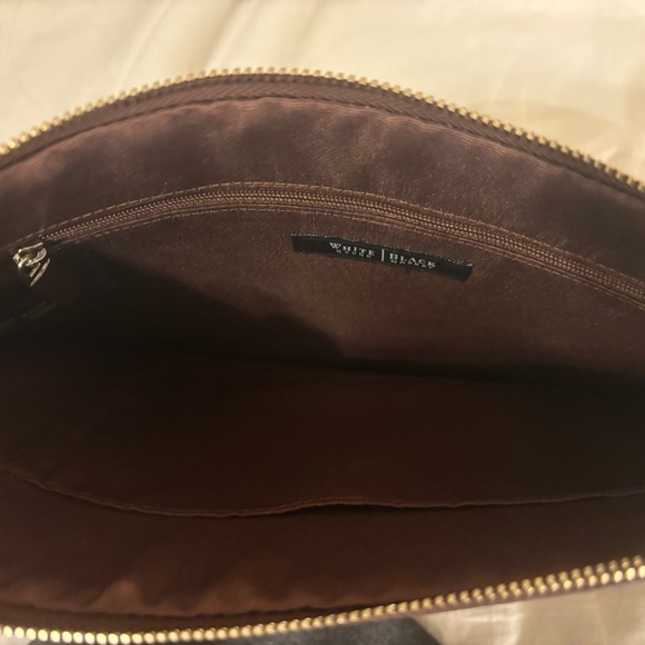 White House Black Market Brown Wristlet – Gold-Tone Accents, Excellent Condition - Picture 6 of 8